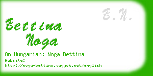 bettina noga business card